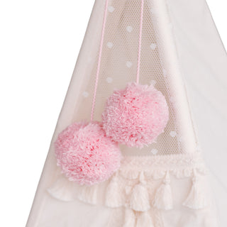 Pom Pom Teepee Tent Toppers - Decorative PomPoms |Colour: Baby Pink