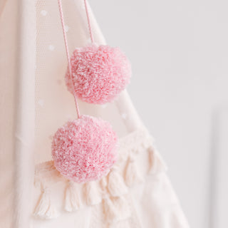 Pom Pom Teepee Tent Toppers - Decorative PomPoms |Colour: Baby Pink