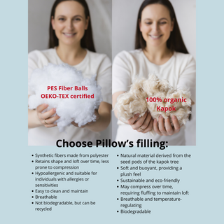 Nursing and Pregnancy Pillow in C-Shape with Organic Cover and Natural Kapok Filling in Milk White