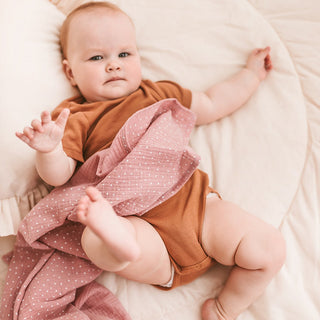 Pink Baby Swaddles and Burp Cloths from Ultra soft Muslin