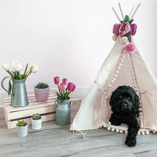 Garland with Flowers, Teepee Topper from Peonies Garland