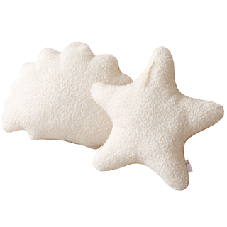 Seashell Pillows Set, Starfish Throw Pillows, Kindergarten Decor, Nautical Cushions, Oceanic Throw Pillows, Sea Star Cushions,Shell Accent